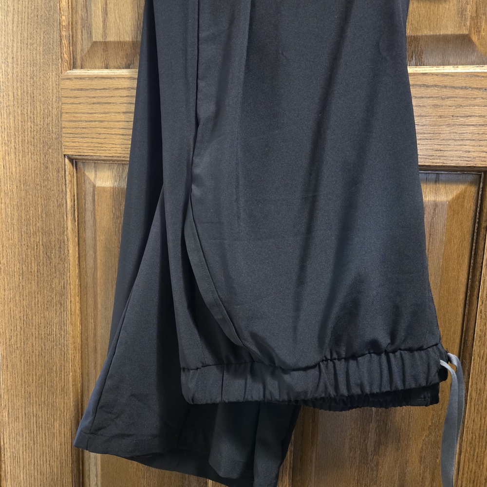 Black Wide-Leg Pants